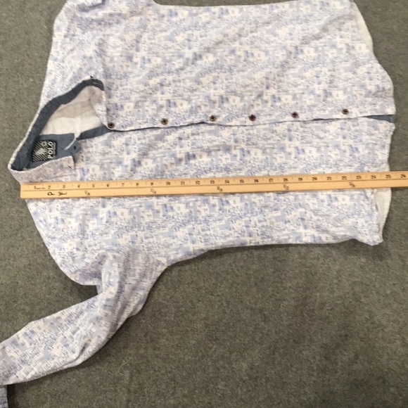 Polo by SH Fashion Boys Sz 10/12 Geometric Button Up Shirt Preppy - Picture 9 of 10